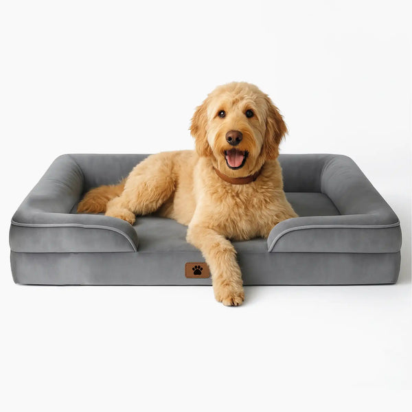 WATANIYA Orthopädisches Hundebett – Mit Memory-Schaum & Kühlender Gel-Matratze, Wasserdicht, Waschbar, Für Große Hunde