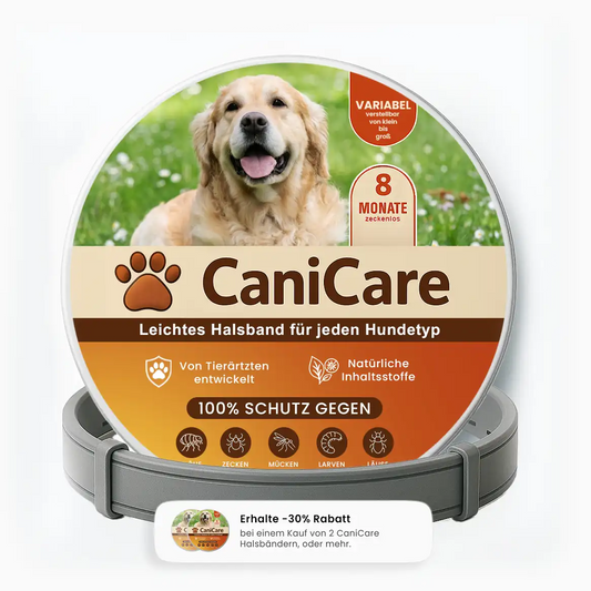 CaniCare - Natürliches Floh- und Zeckenschutz Halsband für Hunde
